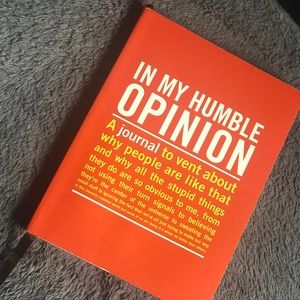 I️n my humble opinion journal
